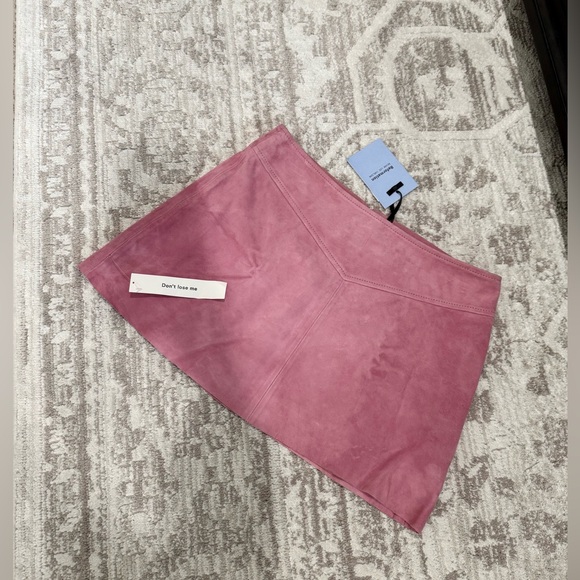 Reformation Layla lamb Suede Skirt - Picture 6 of 8